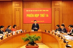 Phiên họp Ban Chỉ đạo Cải cách tư pháp Trung ương 