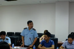 Báo cáo khảo sát các doanh nghiệp xuất nhập khẩu, logistics, kinh doanh kho bãi, hãng hàng không về Hệ thống quản lý, giám sát hải quan tự động tại Cảng hàng không quốc tế Nội Bài. (Ảnh: Vietnam+)