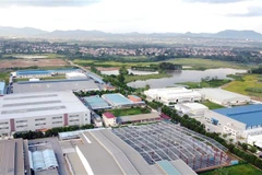 Toàn cảnh Khu công nghiệp Bình Xuyên, huyện Bình Xuyên. (Ảnh: Hoàng Hùng/TTXVN)