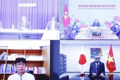 Quang cảnh hội đàm trực tuyến. (Ảnh: Phương Hoa/TTXVN)