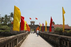 Cổng Di tích lịch sử quốc gia đặc biệt Thành cổ Quảng Trị. (Ảnh: Thanh Thủy/TTXVN)