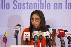 Ngoại trưởng Venezuela Delcy Rodriguez. (Ảnh: AFP/TTXVN)
