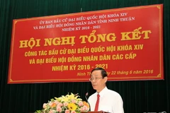 Ông Nguyễn Đức Thanh, Ủy viên Trung ương Đảng, Bí thư Tỉnh ủy tái cử chức Chủ tịch HĐND tỉnh khóa X. (Nguồn: ninhthuan.gov.vn)