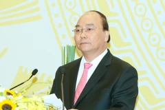 Thủ tướng Nguyễn Xuân Phúc phát biểu. (Ảnh: Thống Nhất/TTXVN)