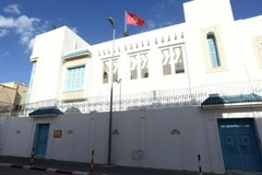 Đại sứ quán Tunisia ở thủ đô Tripoli của Libya vào ngày 17/4/2014. (Nguồn: AFP)