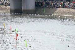 Kênh Tàu Hủ, TP.HCM. (Ảnh: Quang Nhựt/TTXVN)