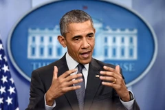 Tổng thống Mỹ Barack Obama kêu gọi Quốc hội siết chặt quy định ngăn chặn doanh nghiệp trốn thuế, ngày 5/4. (Ảnh: THX/TTXVN)