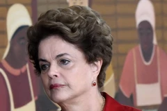 Bà Dilma Rousseff trong một cuộc họp báo tại Brasilia ngày 18/8 vừa qua. (Ảnh: EPA/TTXVN)
