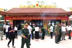 Công trình Nhà tưởng niệm tri ân các Anh hùng, liệt sỹ mặt trận Vị Xuyên. (Ảnh: Minh Tâm/TTXVN)