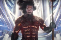 Jason Momoa trong tạo hình vua của biển cả - Aquaman. (Ảnh: Warner Bros.)