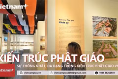 Chiêm ngưỡng những nét đẹp trong kiến trúc Phật giáo Việt Nam. (Ảnh: Việt Hưng/Vietnam+)