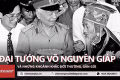 Những khoảnh khắc giản dị của vị đại tướng dưới góc máy NSNA Trần Tuấn. (Ảnh tư liệu)