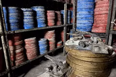 Kho chứa phim tại Hãng phim truyện Việt Nam có hiện tượng mốc, hư hại do hỏng điều hòa. (Ảnh: Nghệ sỹ Nhân dân-Đạo diễn Nguyễn Thanh Vân)