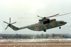 Trực thăng vận tải hạng nặng Mi-26 của Nga. (Nguồn: EPA/TTXVN)