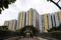 Chung cư Carina Plaza (quận 8, Thành phố Hồ Chí Minh). (Ảnh: Thanh Vũ/TTXVN)