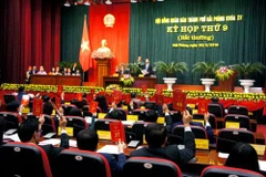 Kỳ họp thứ 9 Hội đồng nhân dân thành phố Hải Phòng. (Nguồn: dbndhaiphong.gov.vn)