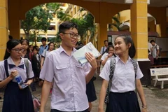 Mục tiêu của Thành phố là đến năm 2020 còn khoảng 60% học sinh vào lớp 10 công lập. Ảnh minh họa. (Ảnh: Thu Hoài/TTXVN)