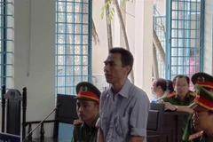 Bị cáo Lê Minh Thể tại tòa. (Ảnh: TTXVN phát)