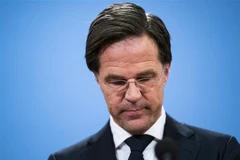 Thủ tướng Mark Rutte tại một cuộc họp báo ở La Hay, Hà Lan. (Ảnh: AFP/TTXVN)