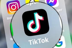 Biểu tượng của mạng xã hội TikTok. (Ảnh: AFP/TTXVN)