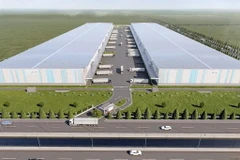 Phối cảnh thiết kế Dự án Logicross Hải Phòng. (Ảnh: Hoàng Ngọc/TTXVN)