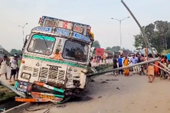 Hiện trường vụ tai nạn. (Nguồn: PTI)