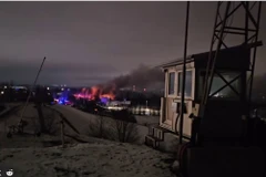 Hiện trường vụ rơi máy bay. (Nguồn: Aerotime)