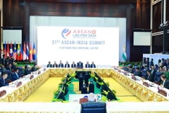 Hội nghị cấp cao ASEAN-Ấn Độ lần thứ 21. (Ảnh: Dương Giang/TTXVN)