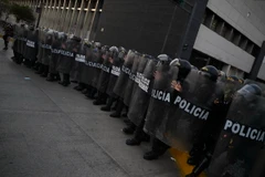 Cảnh sát Peru. (Ảnh: AFP/TTXVN)