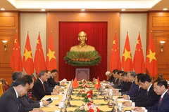 Tổng Bí thư, Chủ tịch nước Tô Lâm tiếp Thủ tướng Trung Quốc Lý Cường thăm chính thức Việt Nam. (Ảnh: Trí Dũng/TTXVN)