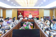 Ban Nội chính Trung ương thông báo về kết quả Cuộc họp thường trực Ban Chỉ đạo Trung ương về phòng, chống tham nhũng, lãng phí, tiêu cực. (Ảnh: Phương Hoa/TTXVN)
