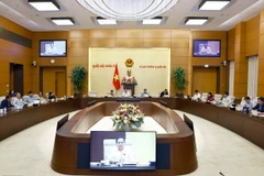 Quang cảnh phiên họp của Ủy ban Thường vụ Quốc hội. (Ảnh: Doãn Tấn/TTXVN)