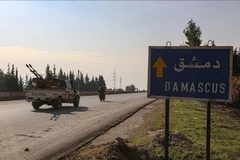 Tuyến đường dẫn tới thủ đô Damascus của Syria. (Ảnh: AA/TTXVN)