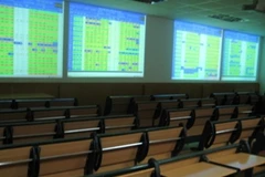 Trong giờ giao dịch, nhiều sàn chứng không có một bóng nhà đầu tư. (Ảnh: Vietnam+)