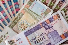 Đồng peso của Cuba. (Ảnh: NNN/TTXVN)