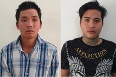 (Từ trái qua) Trần Tuấn Thanh, Chung Thanh Tuấn, Trần Văn Nam và Trần Thanh Việt. (Ảnh: TTXVN phát)