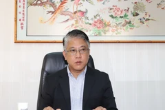 Tiến sỹ Nguyễn Ngọc Ban, Bí thư Chi bộ Xuất nhập khẩu tại Hong Kong, Giám đốc Công Ty Tài chính Việt Nam (VFC). (Ảnh: Bùi Phóng/Vietnam+) 