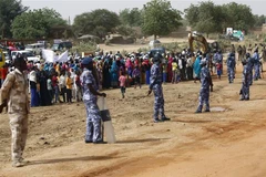 Lực lượng an ninh Sudan được triển khai tại El Geneina, bang Tây Darfur. (Ảnh: AFP/TTXVN)