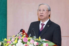 Thường trực Ban Bí thư Trần Quốc Vượng phát biểu chỉ đạo hội nghị. (Ảnh: Phương Hoa/TTXVN)