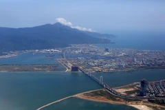 Thành phố biển Đà Nẵng nhìn từ trên cao. (Ảnh: Ngọc Hà/TTXVN)