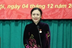 Chủ tịch Liên hiệp các tổ chức hữu nghị Việt Nam Nguyễn Phương Nga. (Ảnh: Văn Điệp/TTXVN)