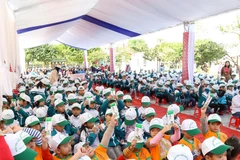 Hiện nay, Hà Nam có 130.000 trẻ em mầm non và tiểu học thụ hưởng chương trình Sữa học đường. (Nguồn: Vietnam+)