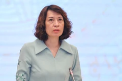 Thứ trưởng Bộ Y tế Nguyễn Thị Liên Hương phát biểu tại họp báo Chính phủ. (Ảnh: chinhphu.vn)