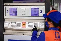 Một điểm bán lẻ xăng dầu của Petrolimex. (Ảnh: PV/Vietnam+)
