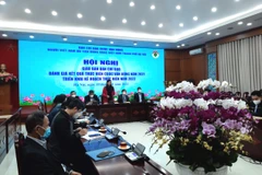 Bà Nguyễn Lan Hương, Chủ tịch Mặt trận Tổ quốc thành phố Hà Nội phát biểu tại hội nghị giao ban của Ban Chỉ đạo Cuộc vận động Người Việt nam ưu tiên dùng hàng Việt Nam thành phố. (Ảnh: PV/Vietnam+)