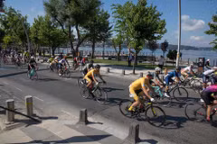 Sự kiện đạp xe ở Istanbul, Thổ Nhĩ Kỳ, ngày 13/6/2021. (Nguồn: xinhuanet.com)