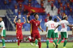 Đội tuyển Việt Nam giành chiến thắng trước Indonesia với tỷ số 4-0 trong trận đấu thuộc bảng G vòng loại thứ 2 World Cup 2022 khu vực châu Á, tối 7/6/2021, ở thành phố Dubai. (Ảnh: Hoàng Linh/TTXVN)