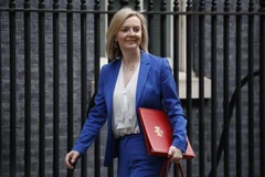 Bộ trưởng Thương mại Quốc tế Anh Liz Truss tại thủ đô London. (Ảnh: AFP/TTXVN)