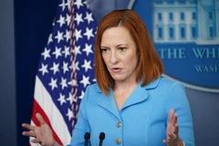 Thư ký báo chí Nhà Trắng Jen Psaki phát biểu tại một cuộc họp báo ở Washington, DC ngày 2/6/2021. (Ảnh: AFP/TTXVN)
