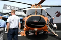 Máy bay trực thăng Mi-171A3 tại triển lãm MAKS-2021. (Nguồn: Sputnik)